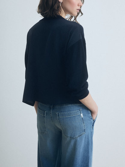 Silk Back Cardigan