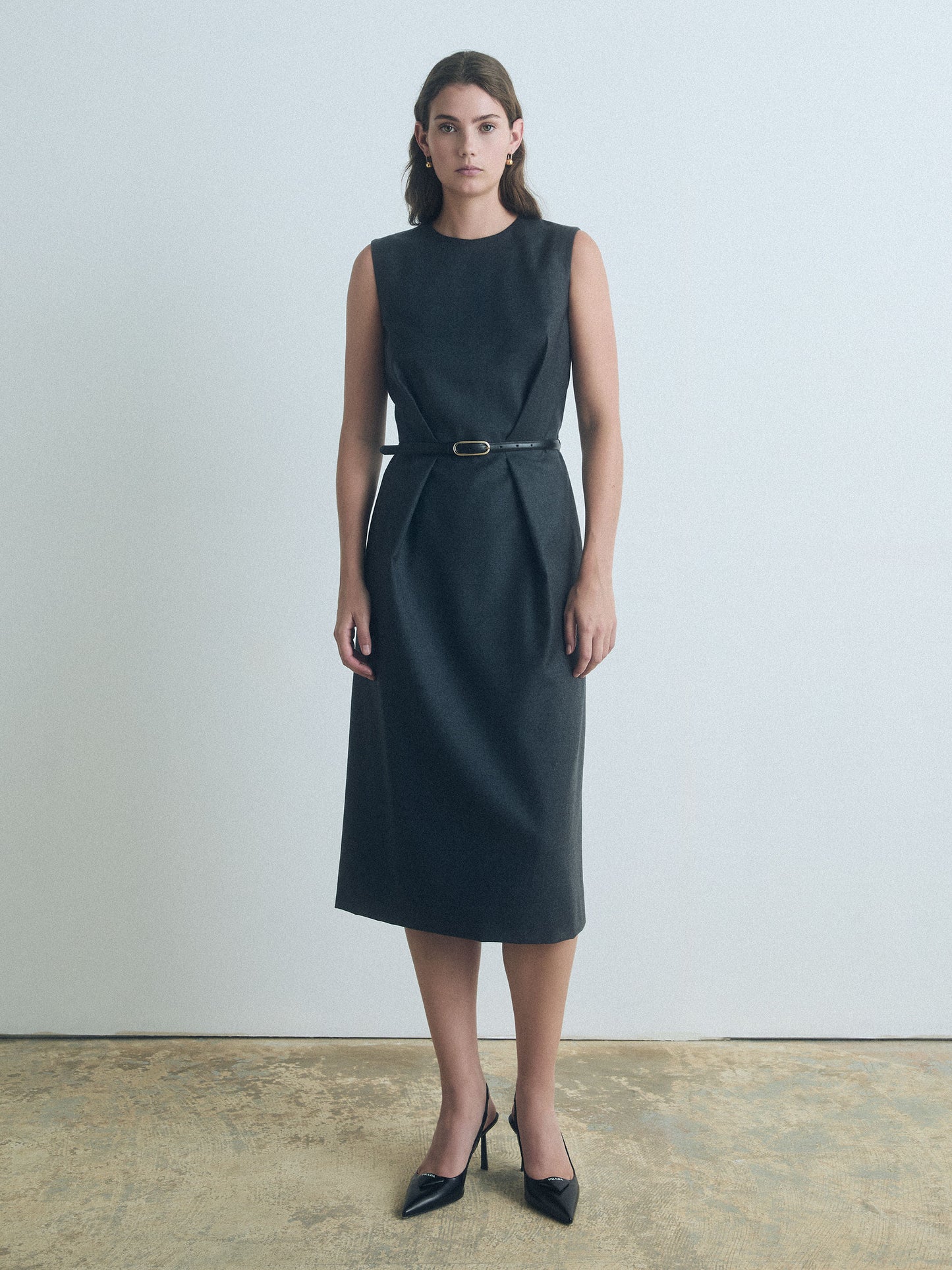 Sleeveless Wool Dress