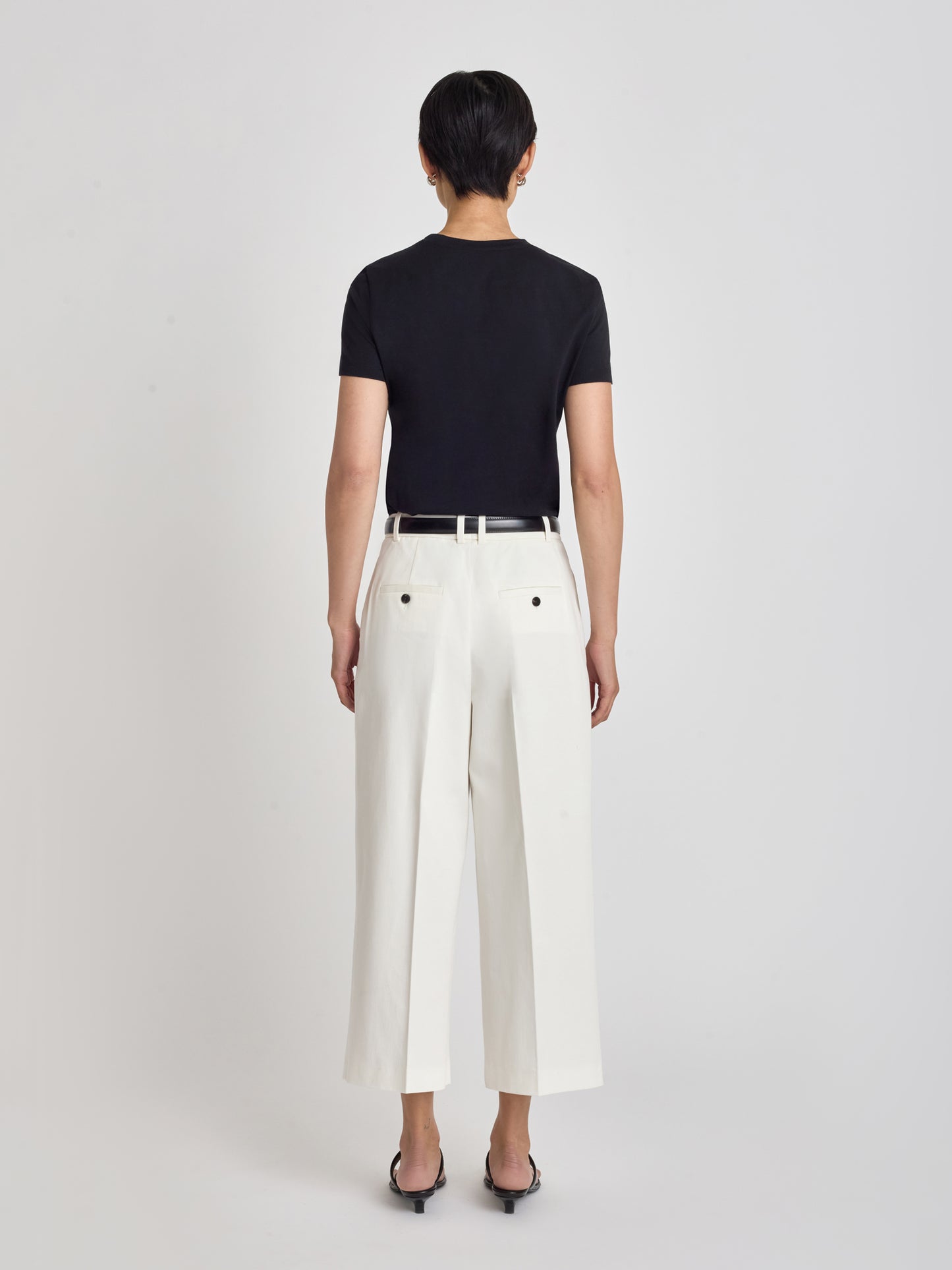 Stretch bio-cotton crop pant