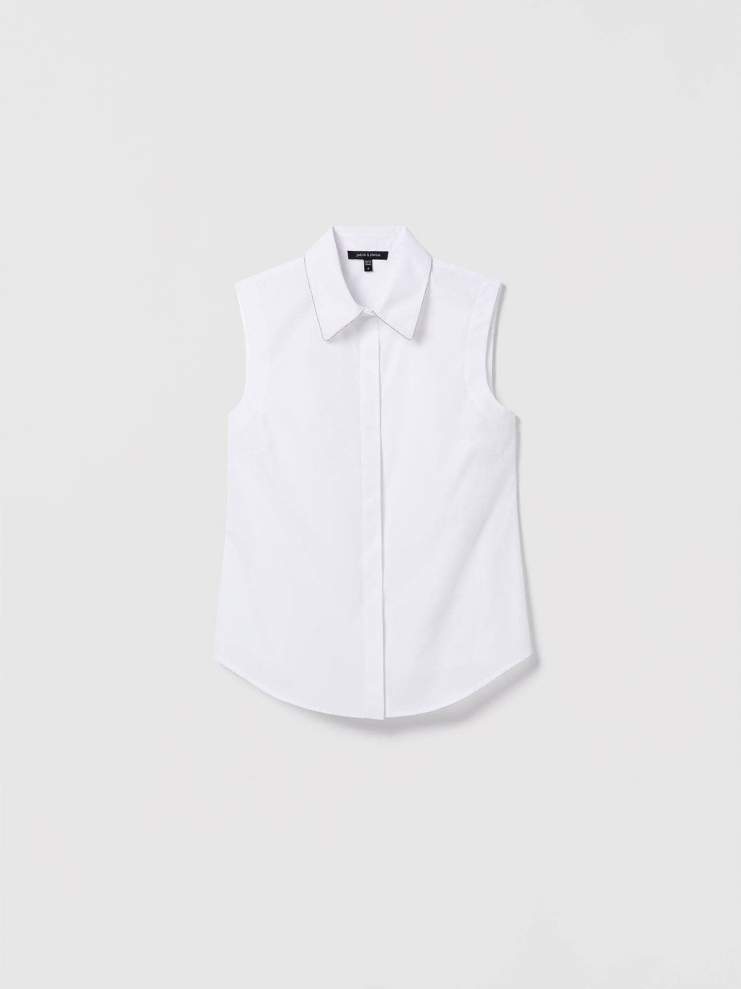 Sleeveless Poplin Blouse