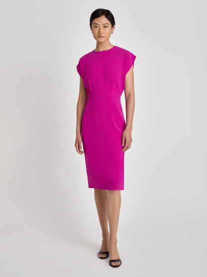 Fitted Crew Neck Dress